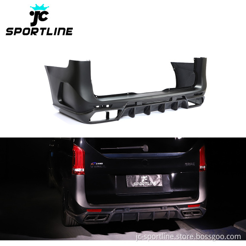 Carbon Fiber Rear Bumper for Mercedes-Benz Vito V220 V250 Van (2015-2019)